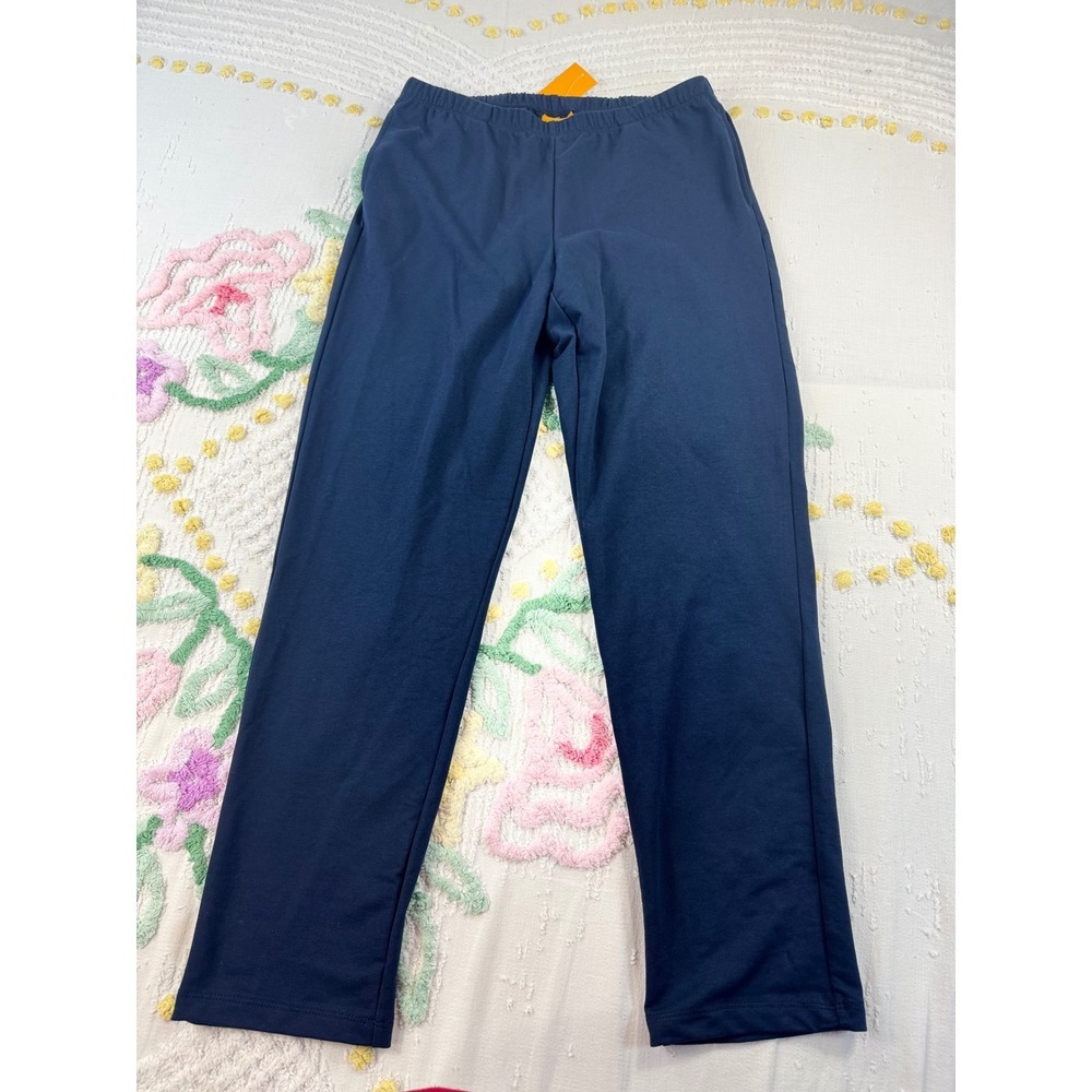 Ruby Rd Petite Navy Blue Elastic Waist Pull On Pants Size PS‎